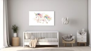 Obraz Barevný běžící jednorožec