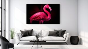 Obraz Růžový plameňák
