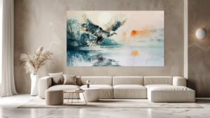 Obraz Orel ve východu Slunce